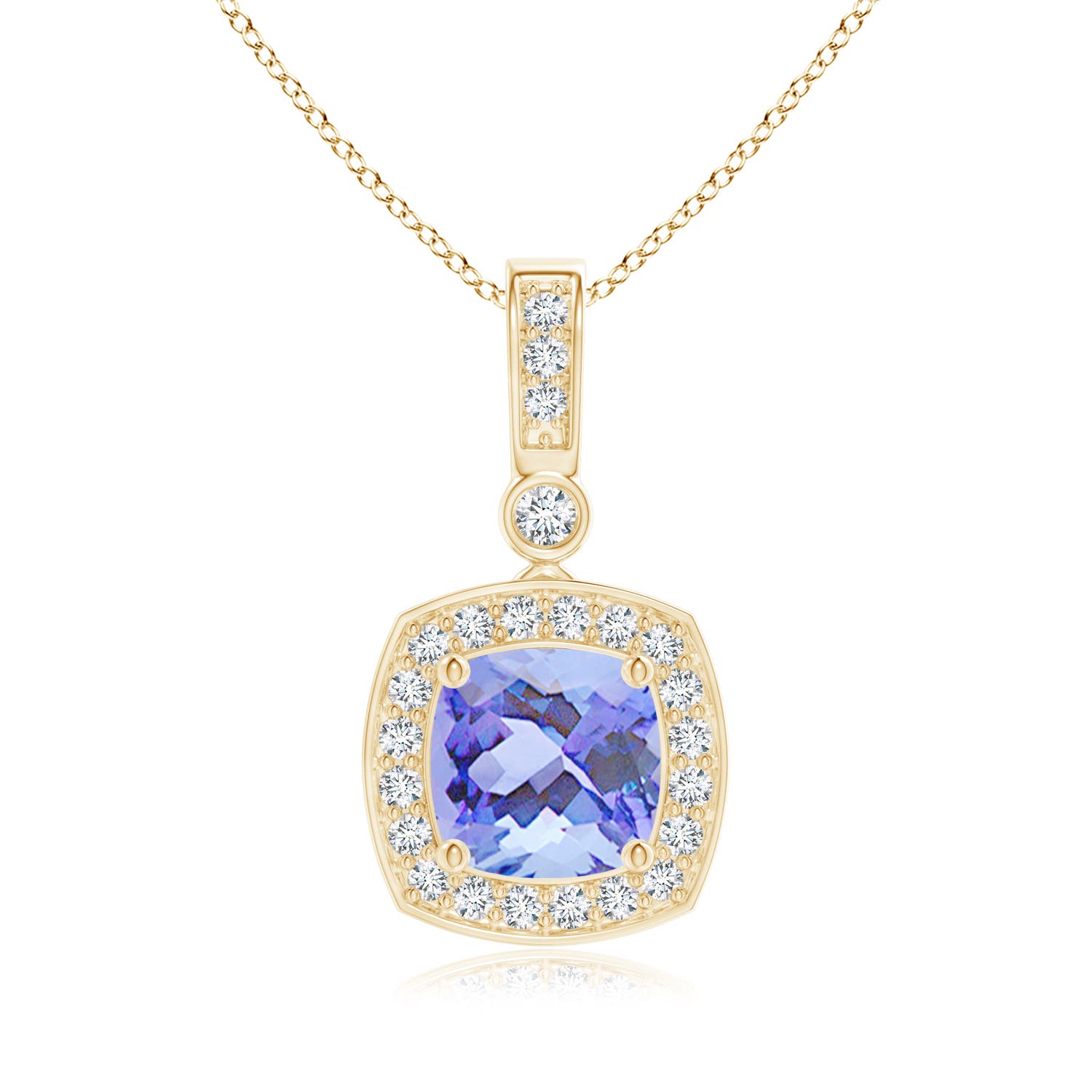 A - Tanzanite / 1.21 CT / 14 KT Yellow Gold