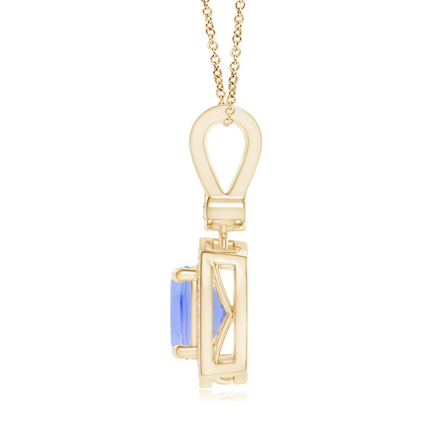 A - Tanzanite / 1.21 CT / 14 KT Yellow Gold