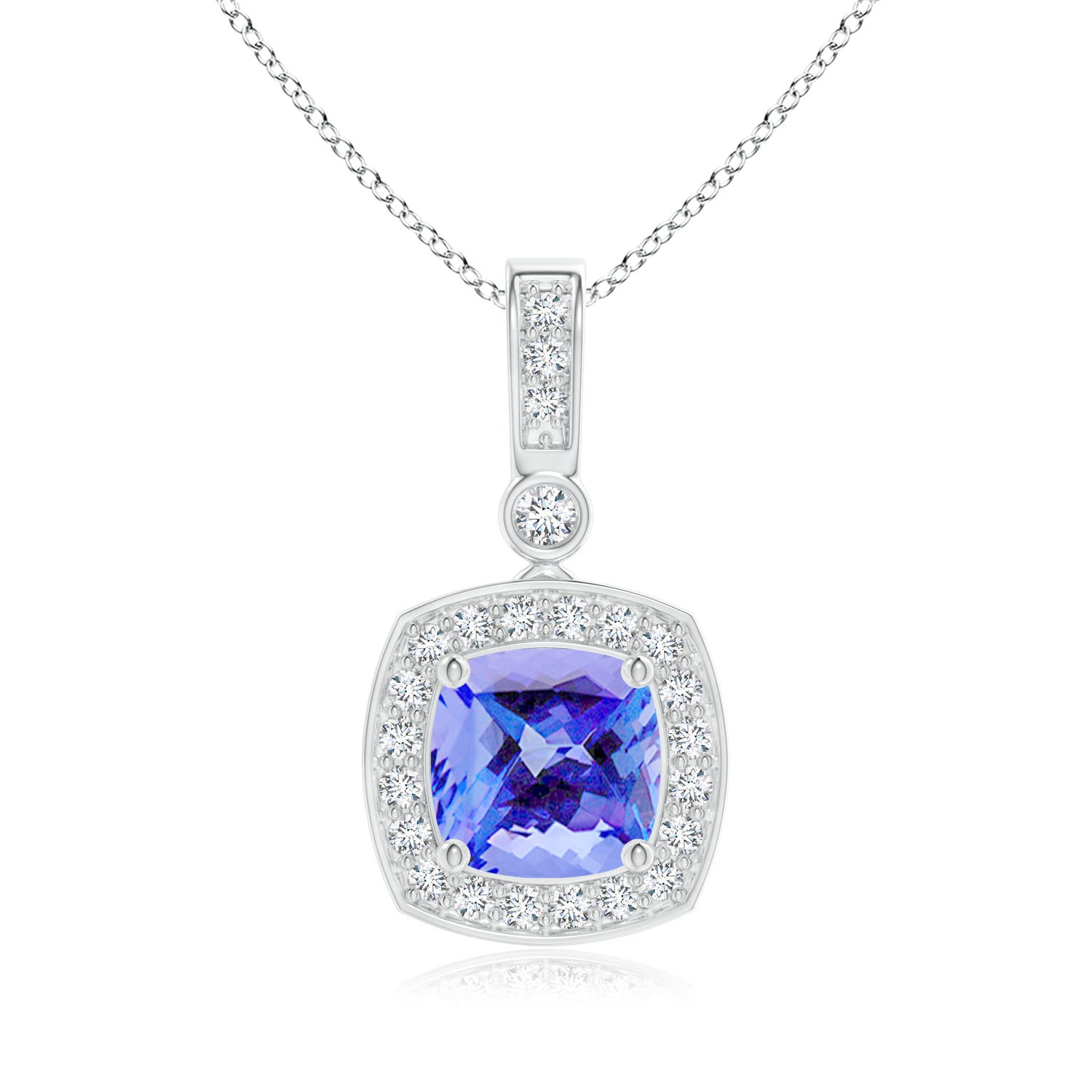 AA - Tanzanite / 1.21 CT / 14 KT White Gold