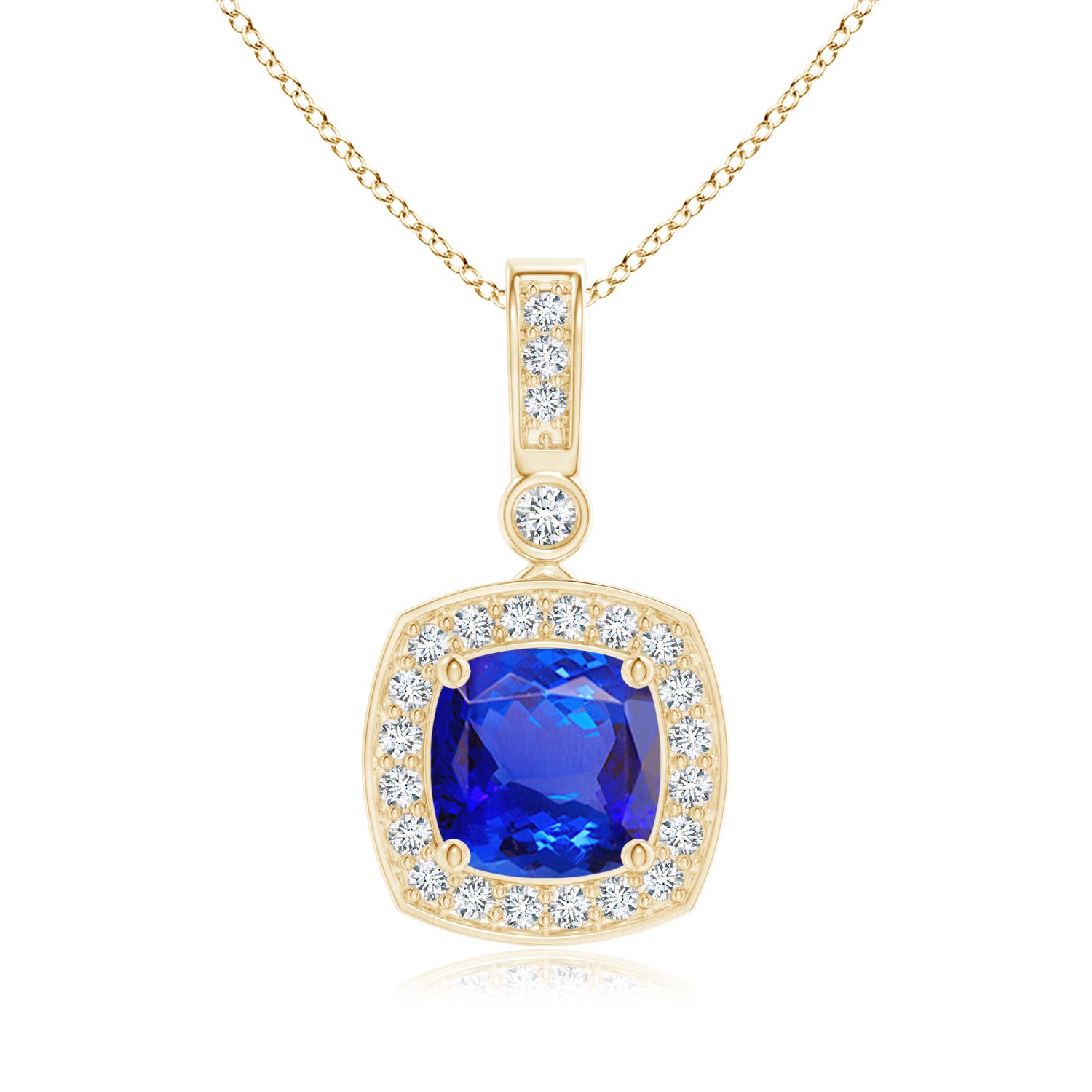 AAA - Tanzanite / 1.21 CT / 14 KT Yellow Gold