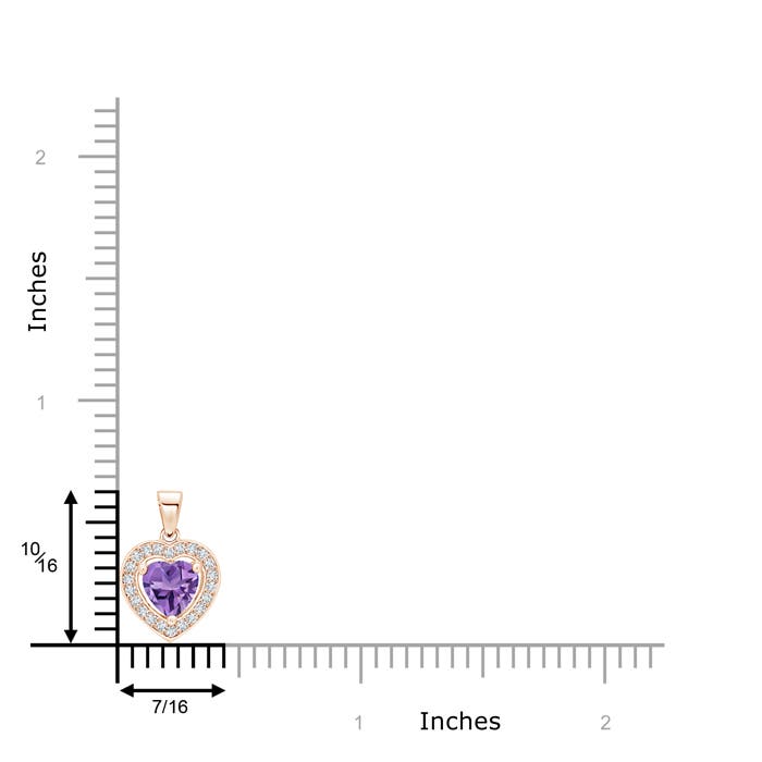 AA - Amethyst / 0.83 CT / 14 KT Rose Gold