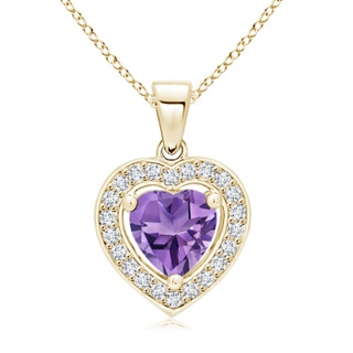 Heart AA Amethyst