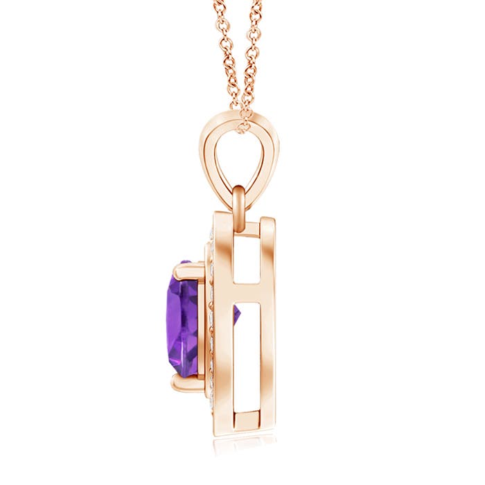 AAA - Amethyst / 0.83 CT / 14 KT Rose Gold