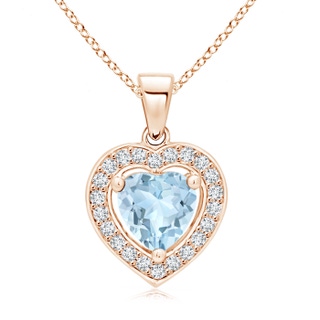 Heart AA Aquamarine
