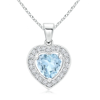 Heart AA Aquamarine