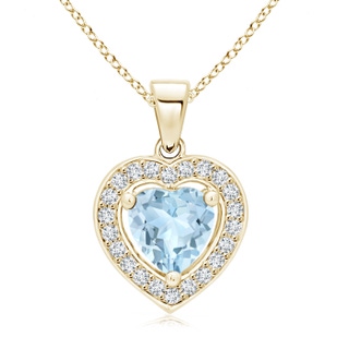 Heart AA Aquamarine