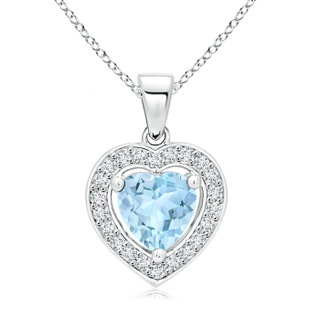 Heart AAA Aquamarine