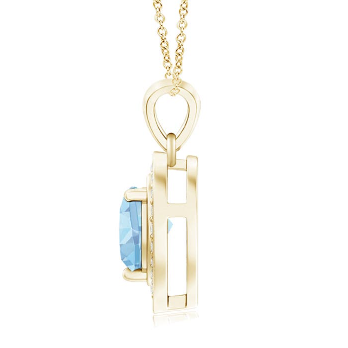 AAAA - Aquamarine / 0.83 CT / 14 KT Yellow Gold