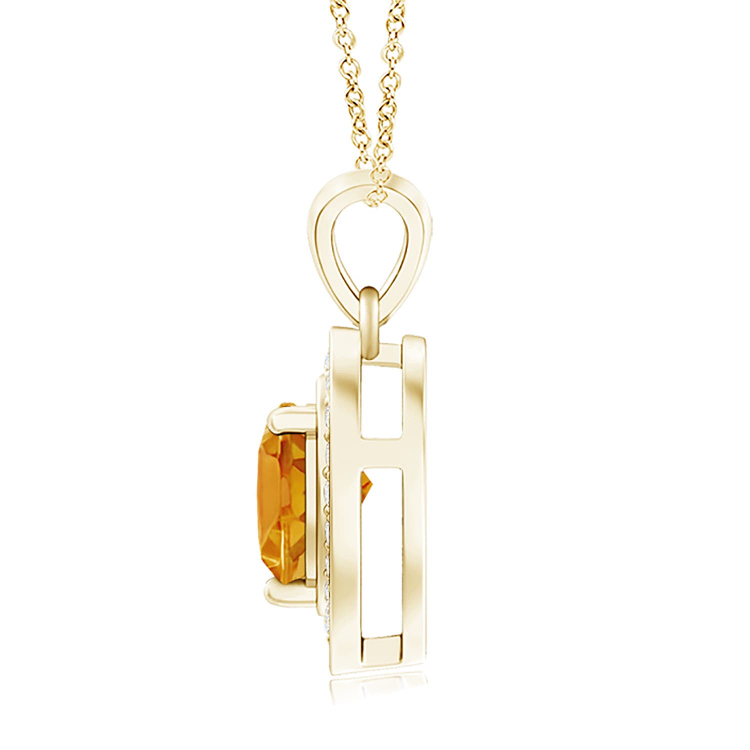 A - Citrine / 0.83 CT / 14 KT Yellow Gold