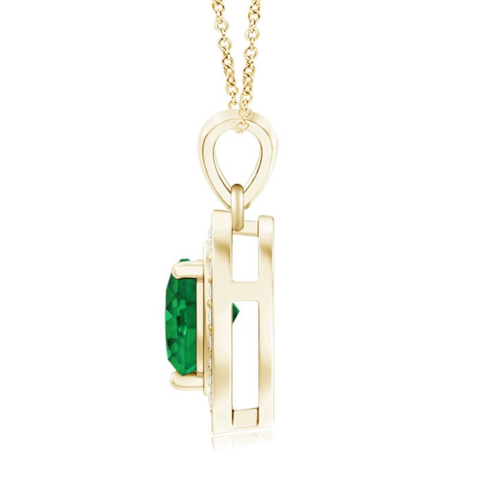 AAA - Emerald / 0.73 CT / 14 KT Yellow Gold