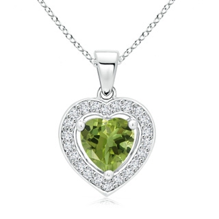 Heart AA Peridot