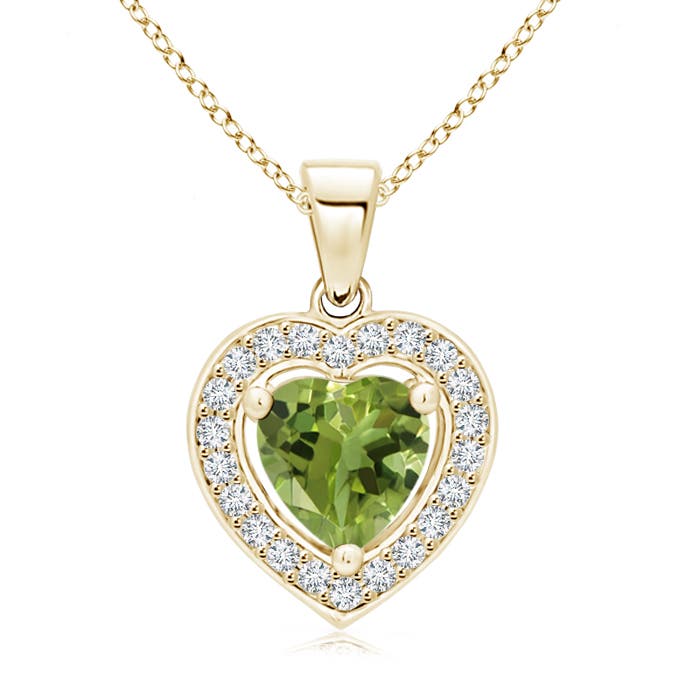 AA - Peridot / 0.83 CT / 14 KT Yellow Gold