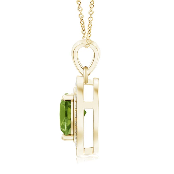 AAA - Peridot / 0.83 CT / 14 KT Yellow Gold