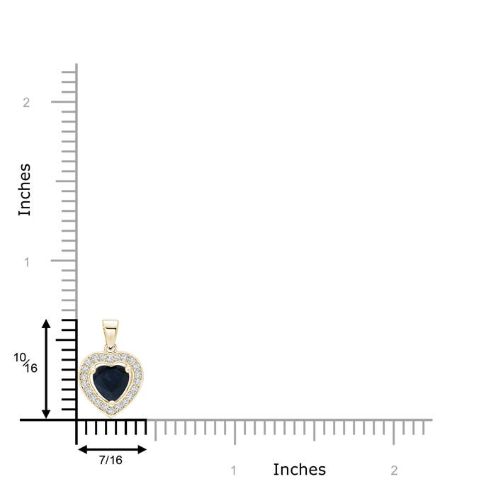 A - Blue Sapphire / 0.98 CT / 14 KT Yellow Gold