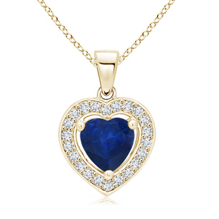 AA - Blue Sapphire / 0.98 CT / 14 KT Yellow Gold