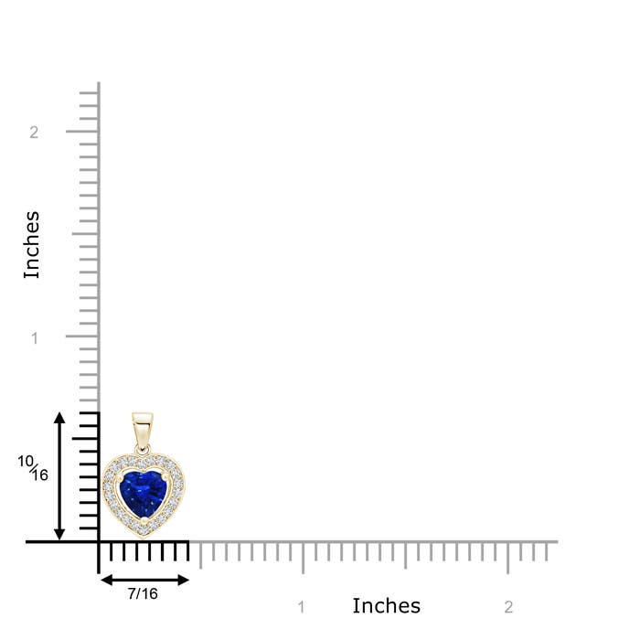 AAAA - Blue Sapphire / 0.98 CT / 14 KT Yellow Gold