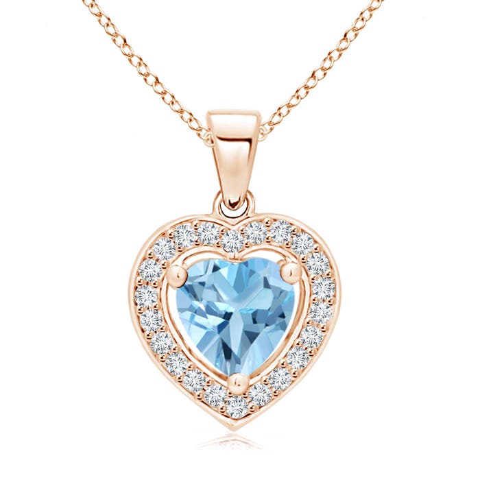 A - Swiss Blue Topaz / 1.05 CT / 14 KT Rose Gold