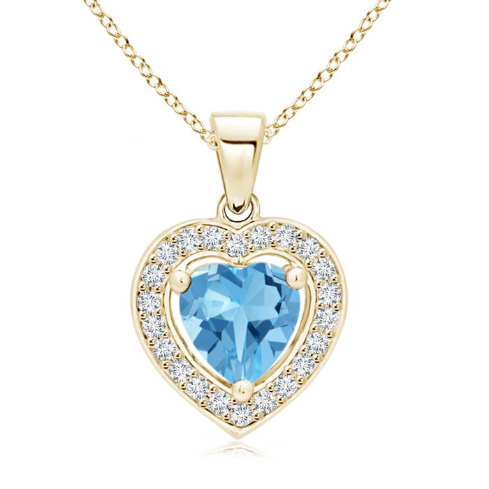 AA - Swiss Blue Topaz / 1.05 CT / 14 KT Yellow Gold