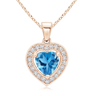 Heart AAA Swiss Blue Topaz