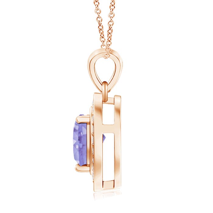 A - Tanzanite / 0.93 CT / 14 KT Rose Gold