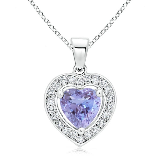 A - Tanzanite / 0.93 CT / 14 KT White Gold