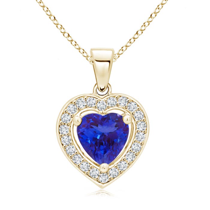 AAAA - Tanzanite / 0.93 CT / 14 KT Yellow Gold