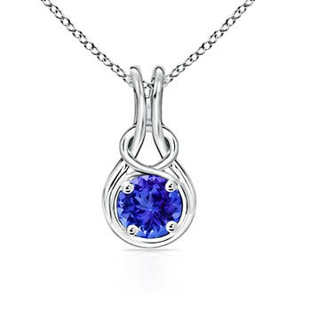 AAA - Tanzanite / 1.45 CT / 14 KT White Gold