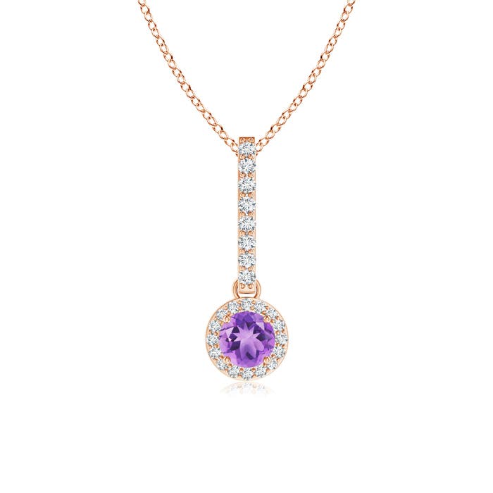 A - Amethyst / 0.37 CT / 14 KT Rose Gold