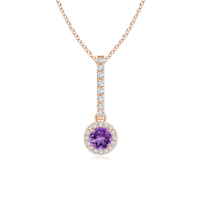 AA - Amethyst / 0.37 CT / 14 KT Rose Gold