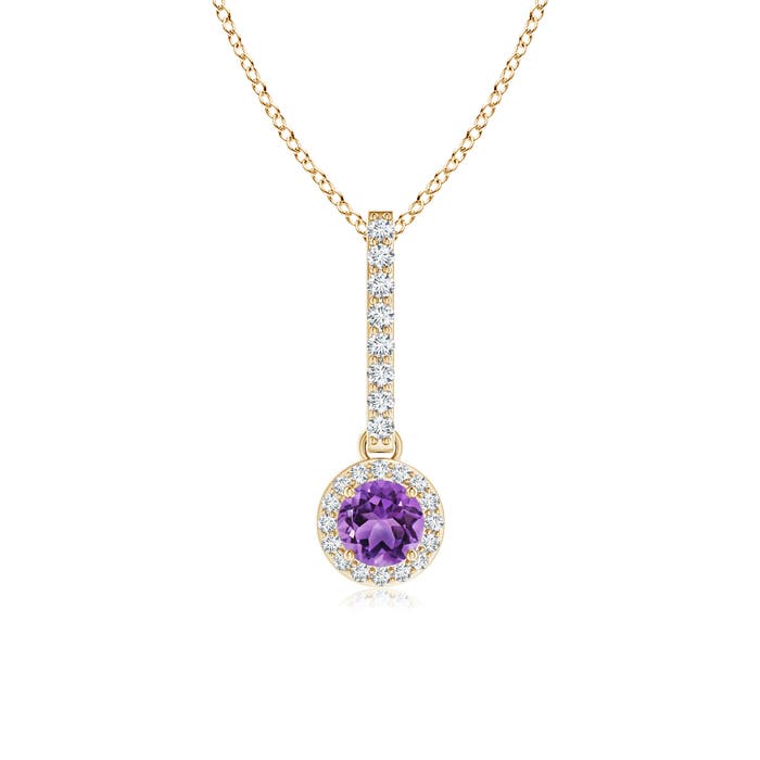 AA - Amethyst / 0.37 CT / 14 KT Yellow Gold