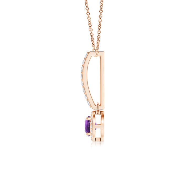 AAA - Amethyst / 0.37 CT / 14 KT Rose Gold