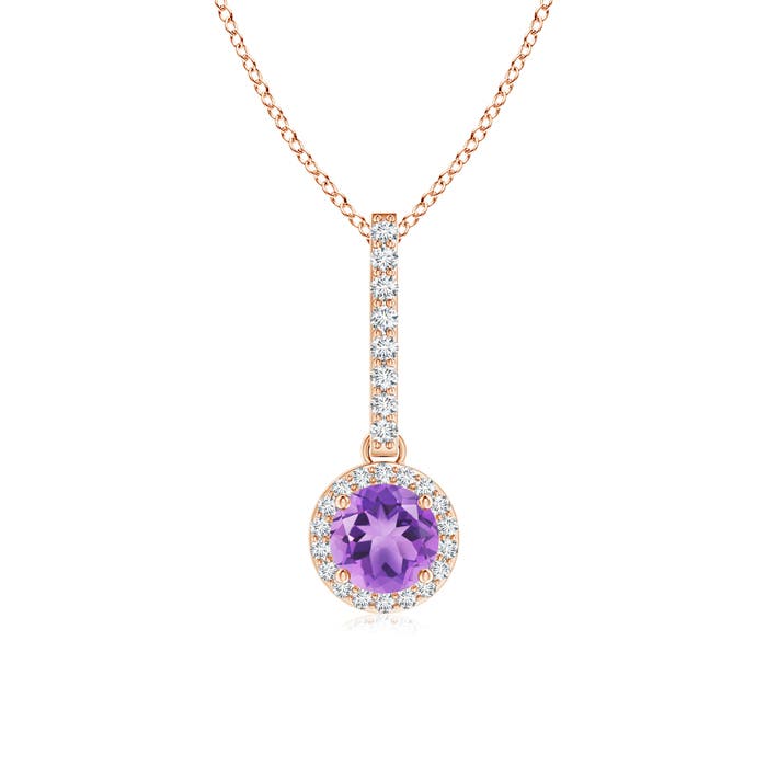 A - Amethyst / 0.6 CT / 14 KT Rose Gold