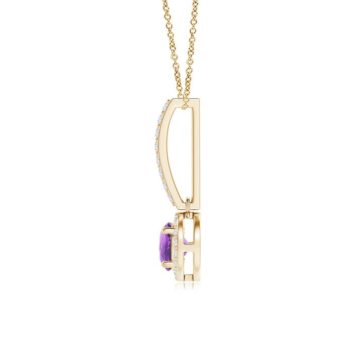 A - Amethyst / 0.6 CT / 14 KT Yellow Gold