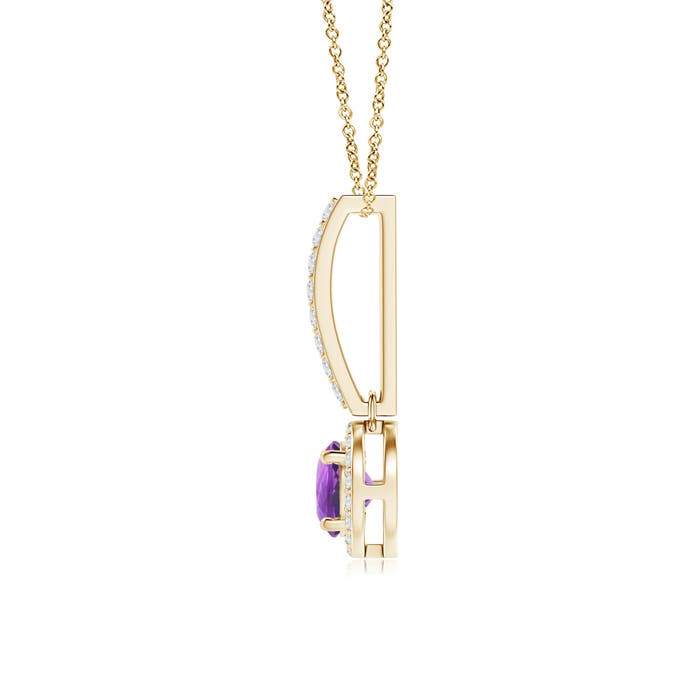 AA - Amethyst / 0.6 CT / 14 KT Yellow Gold