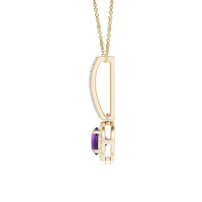 AAA - Amethyst / 0.6 CT / 14 KT Yellow Gold