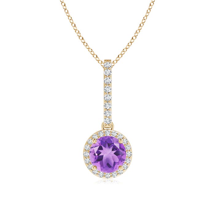 A - Amethyst / 0.98 CT / 14 KT Yellow Gold