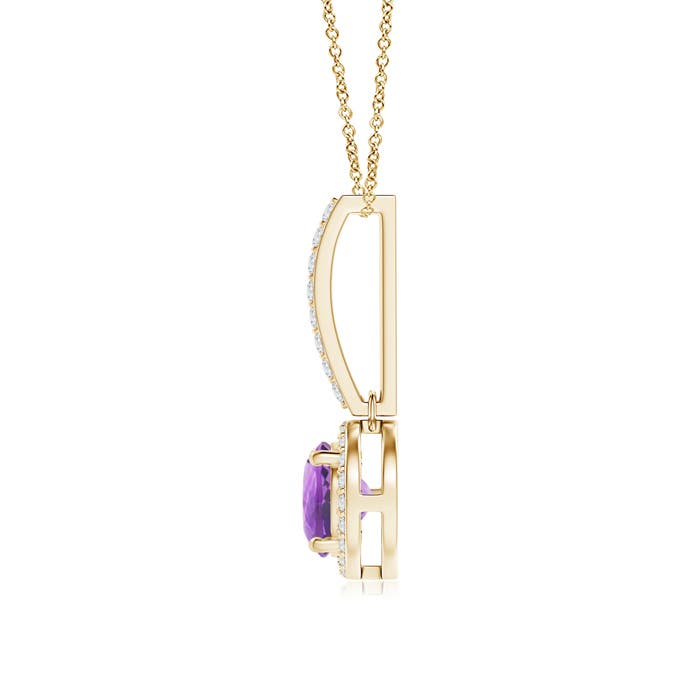 A - Amethyst / 0.98 CT / 14 KT Yellow Gold