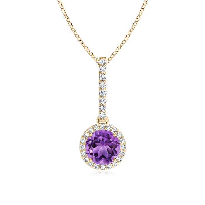 AA - Amethyst / 0.98 CT / 14 KT Yellow Gold