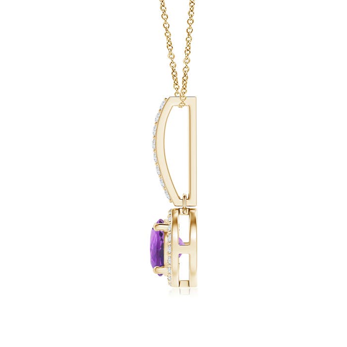 AA - Amethyst / 0.98 CT / 14 KT Yellow Gold