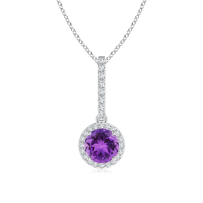 AAA - Amethyst / 0.98 CT / 14 KT White Gold