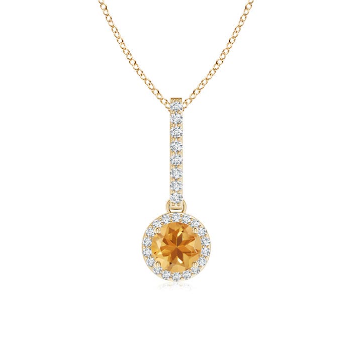 A - Citrine / 0.6 CT / 14 KT Yellow Gold