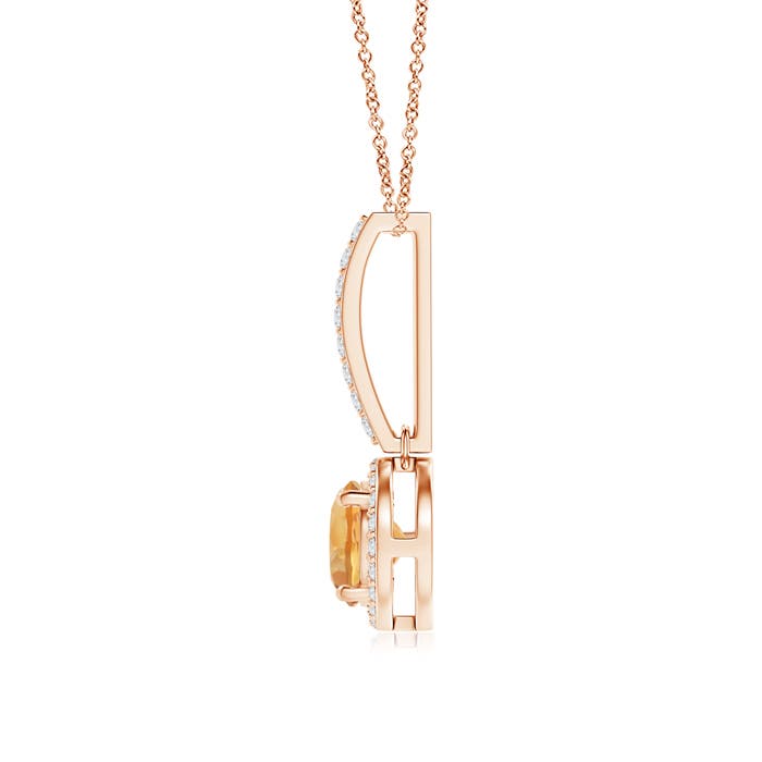 A - Citrine / 0.88 CT / 14 KT Rose Gold