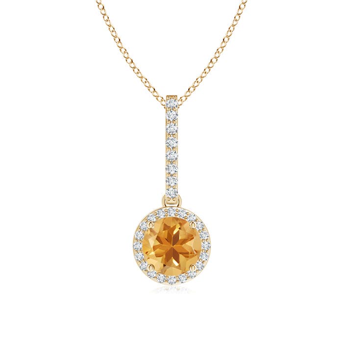 A - Citrine / 0.88 CT / 14 KT Yellow Gold