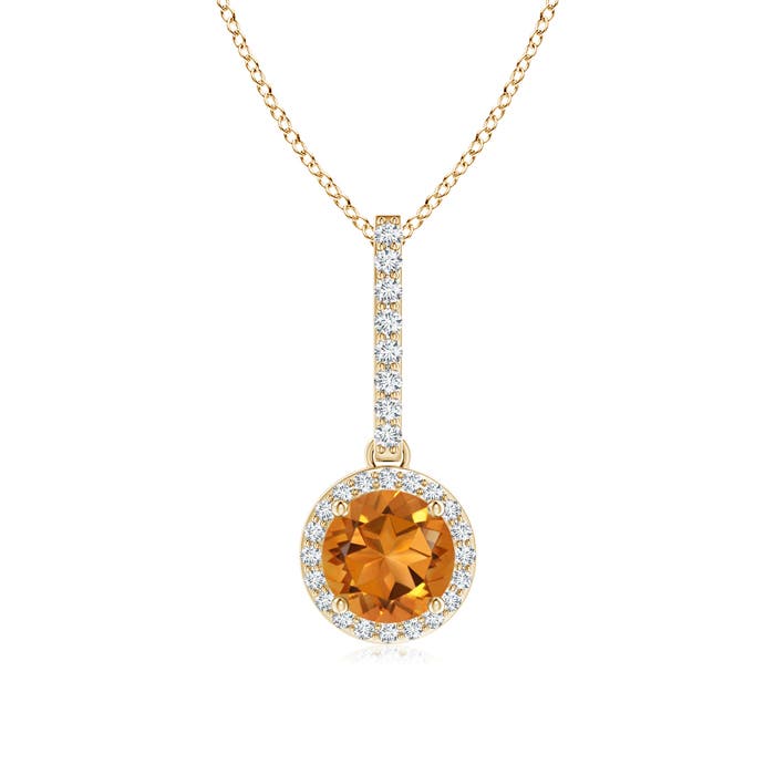 AAA - Citrine / 0.88 CT / 14 KT Yellow Gold