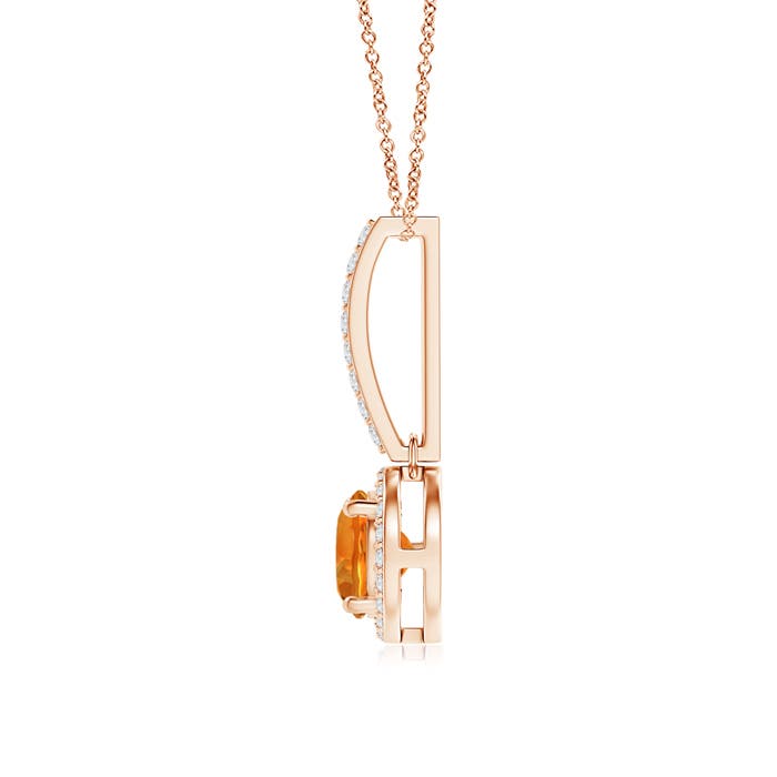 AAAA - Citrine / 0.88 CT / 14 KT Rose Gold