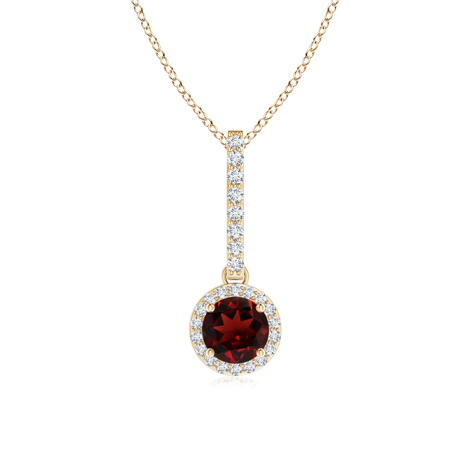 AAA - Garnet / 0.75 CT / 14 KT Yellow Gold