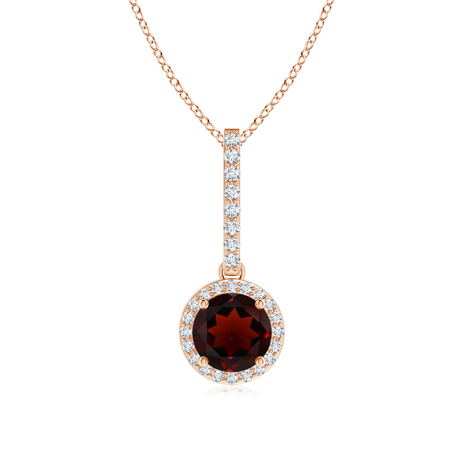 AA - Garnet / 1.18 CT / 14 KT Rose Gold