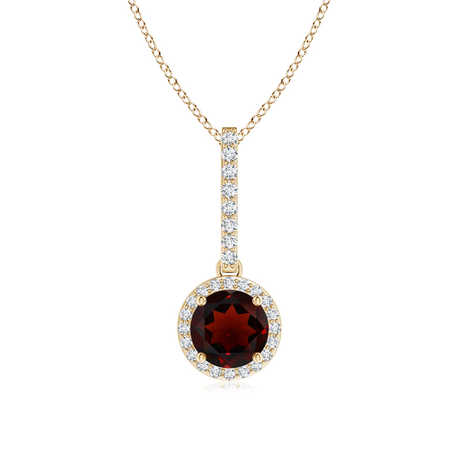 AA - Garnet / 1.18 CT / 14 KT Yellow Gold