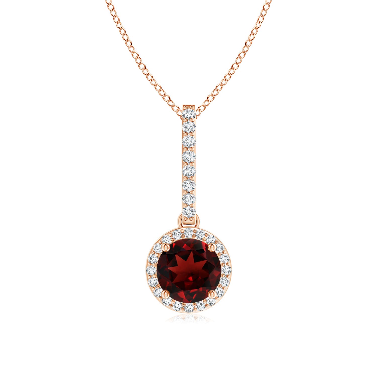 AAA - Garnet / 1.18 CT / 14 KT Rose Gold