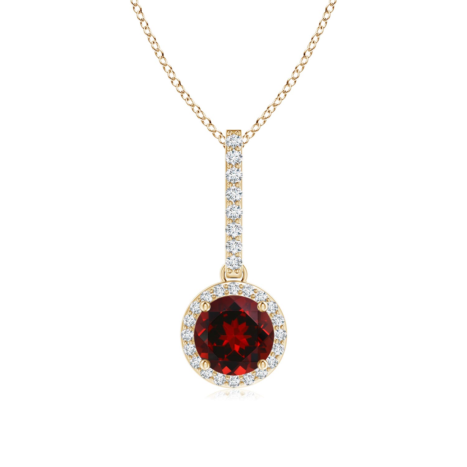 AAAA - Garnet / 1.18 CT / 14 KT Yellow Gold